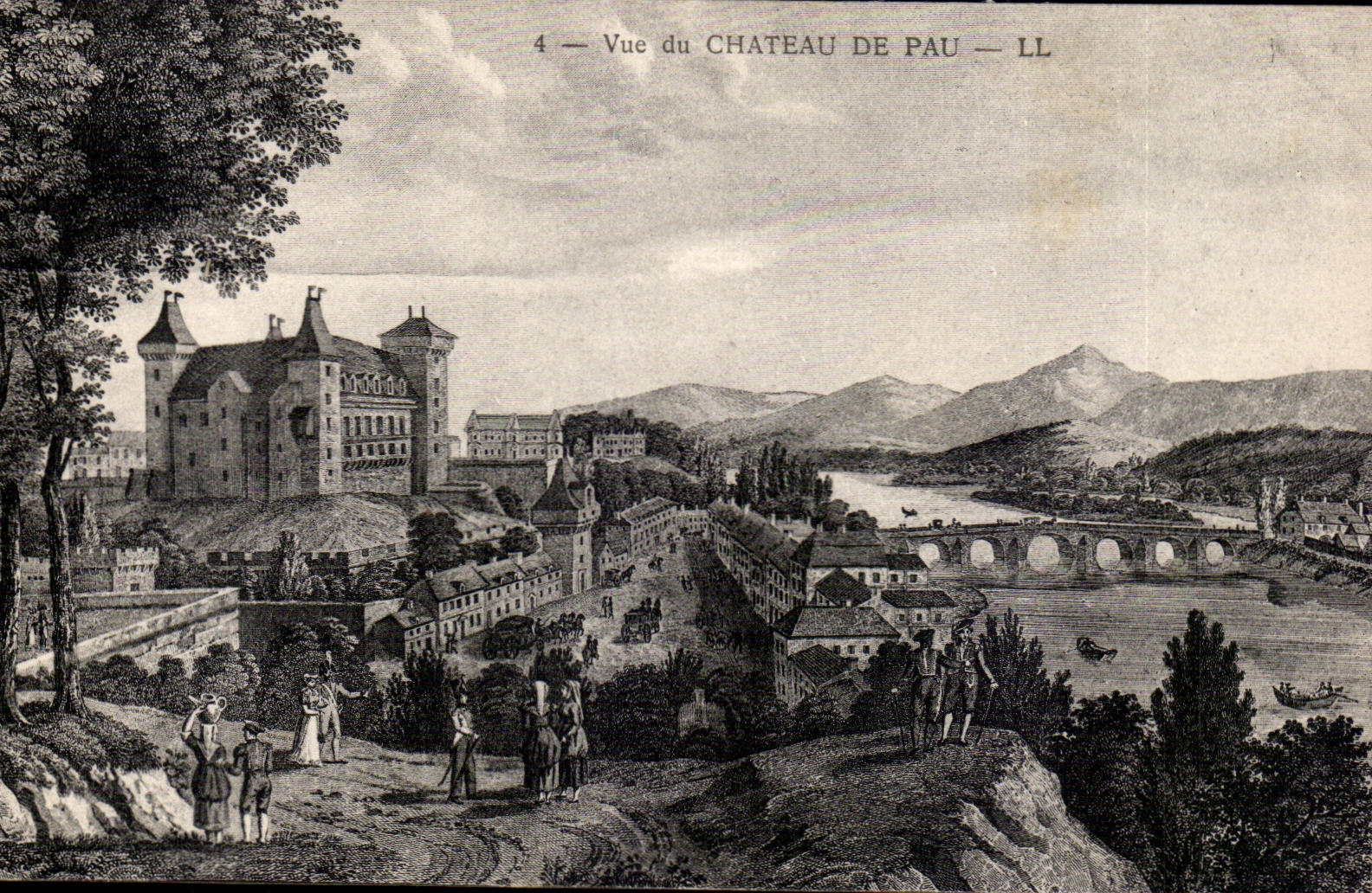 Pau - Vue du Chateau CPA 