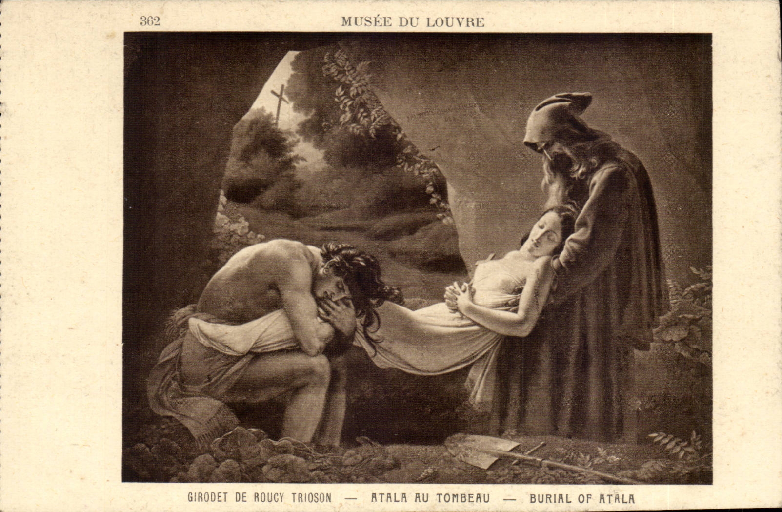 Paris 1 - Musee du Louvre - Girodet de Roucy Trioson - Atala au Tombeau CPA 
