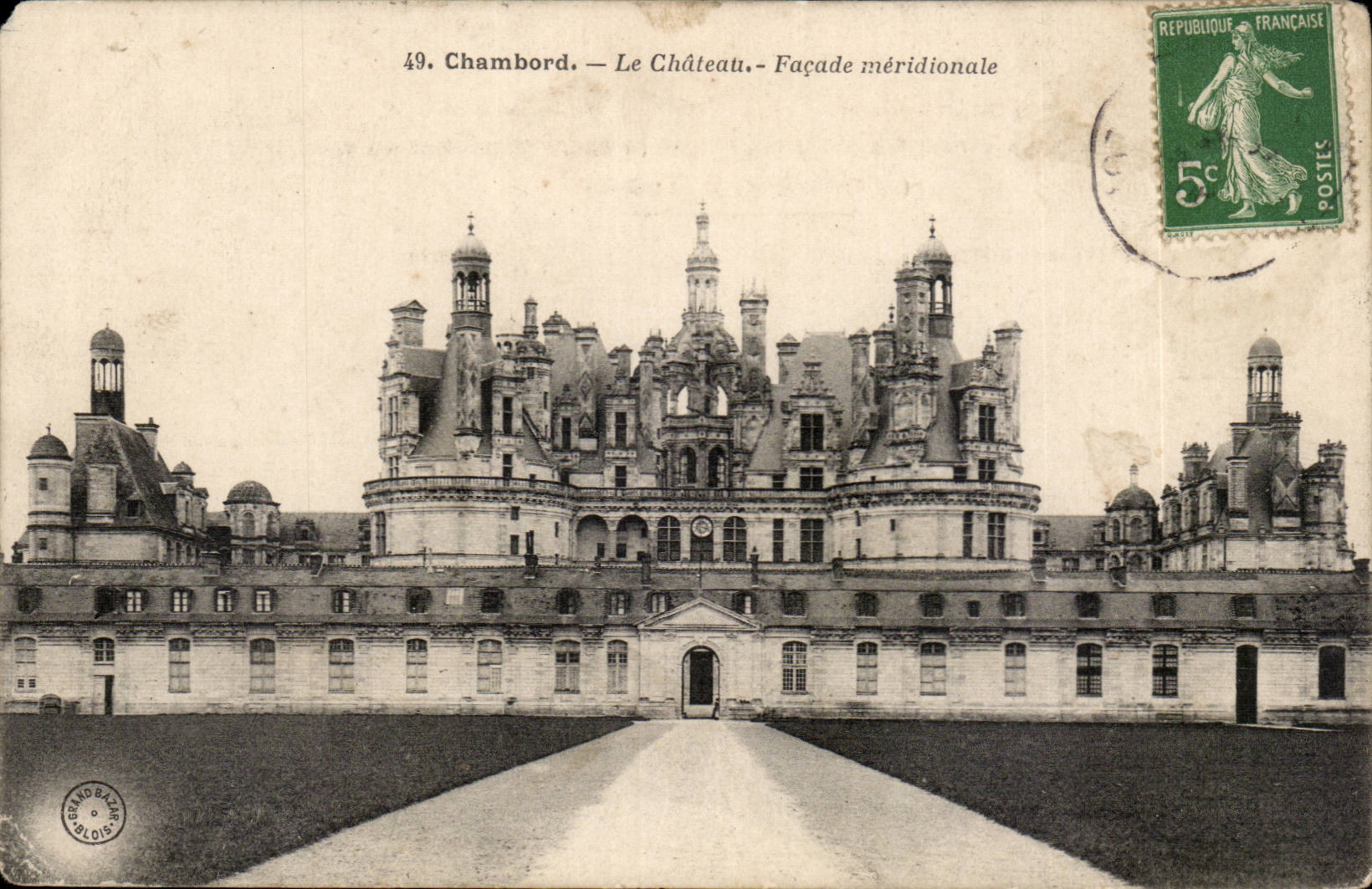 Chambord - Le Chateau - Facade Meriodionale CPA