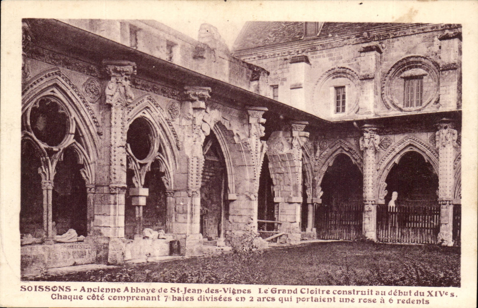 Soissons CPA Old abbey of Saint Jean of the Vines