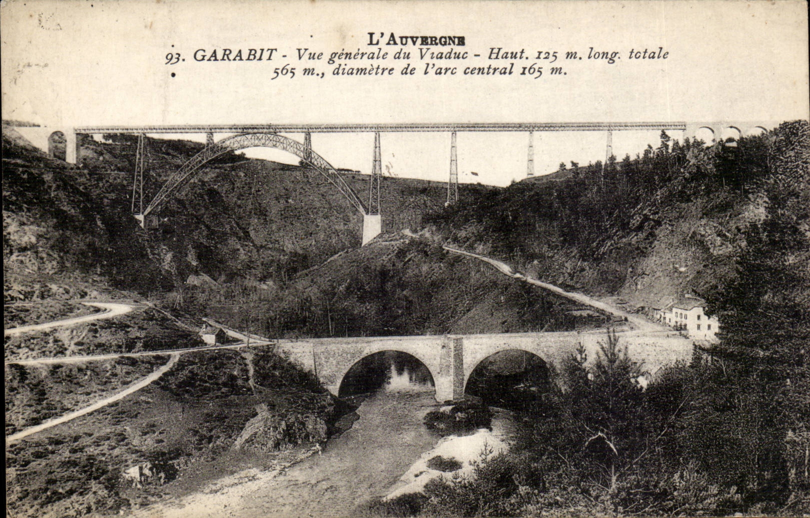 Garabit CPA View of the viaduct