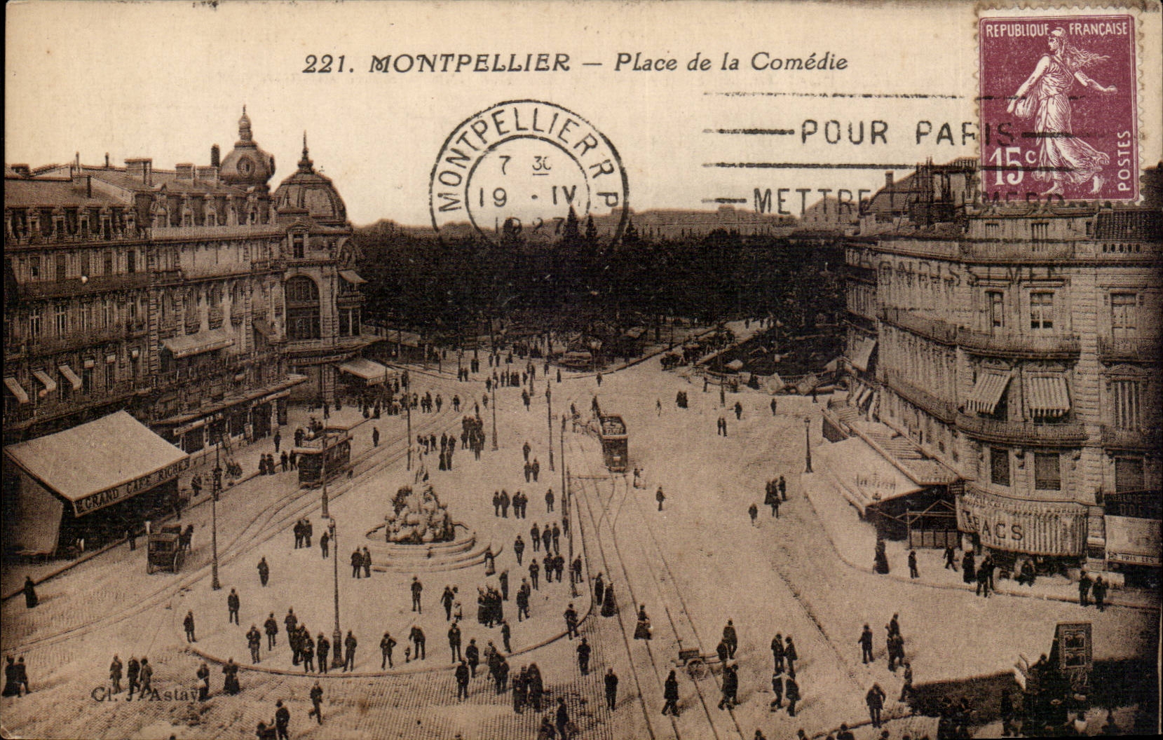 Montpellier CPA Place de la Comedie
