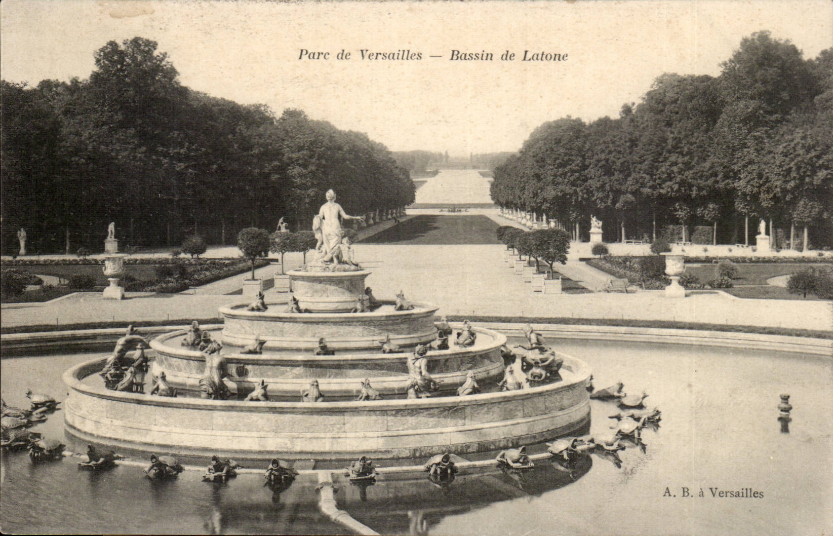 Parc de Versailles CPA Bassin de latone