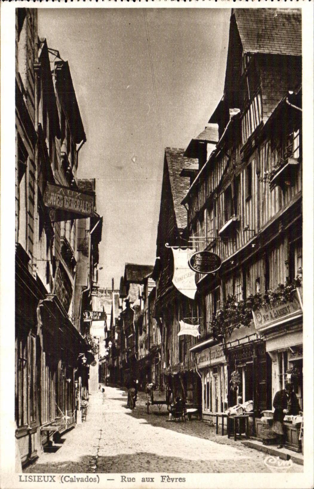 Lisieux CPA Strasse mit dem Boilermen