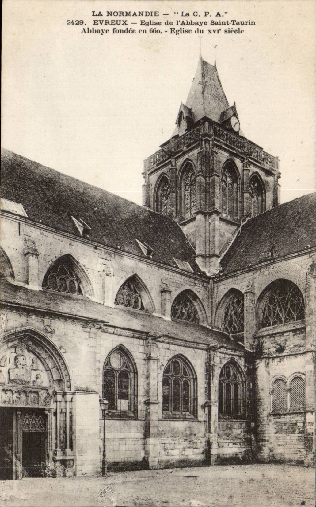 Kirche evreux-CPA der Abtei Saint Taurin gegrundet in 660