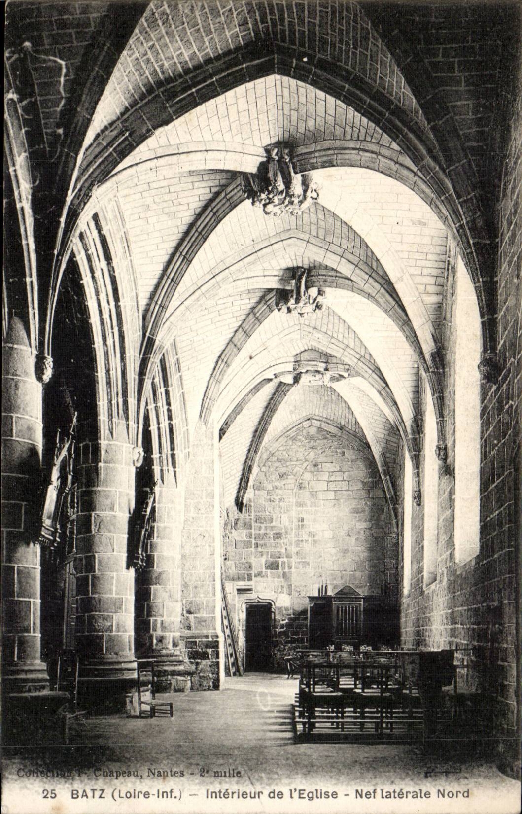 Interior Batz CPA of the northern church Side aisle