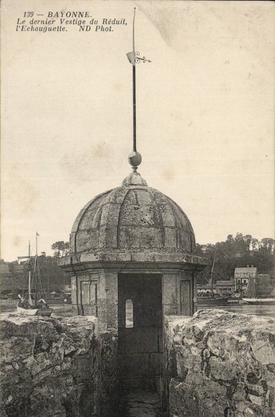 Bayonne CPA the last vestige of the rduit the watch tower