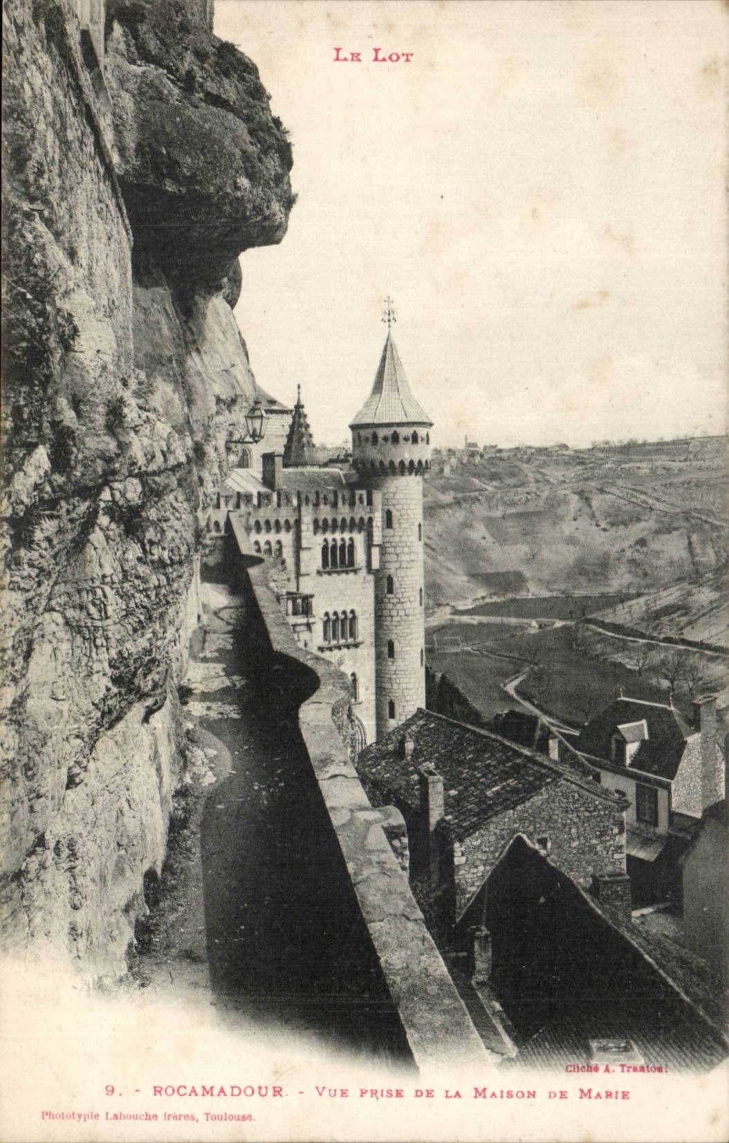Rocamadour CPA Vue prise de la maison de Marie