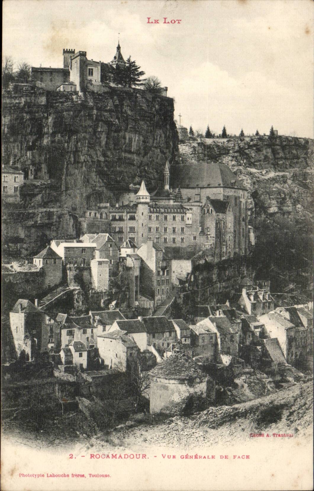 Rocamadour CPA Vue generale de face