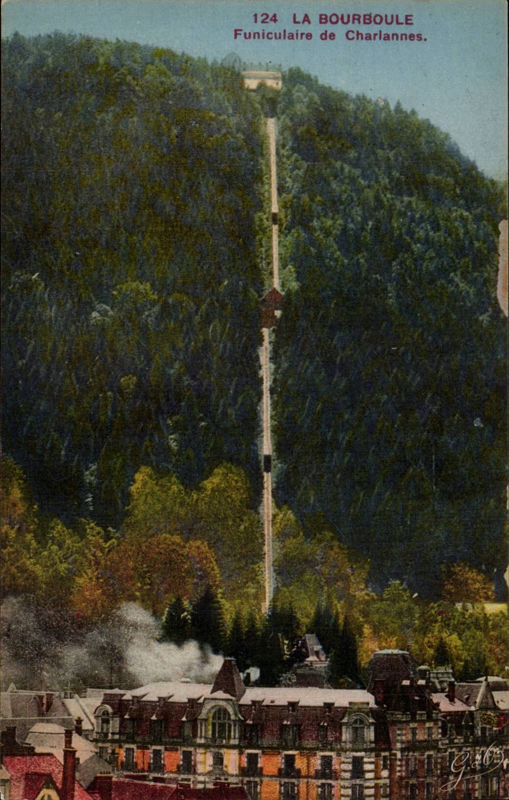 Funicular Bourboule CPA of Charlannes
