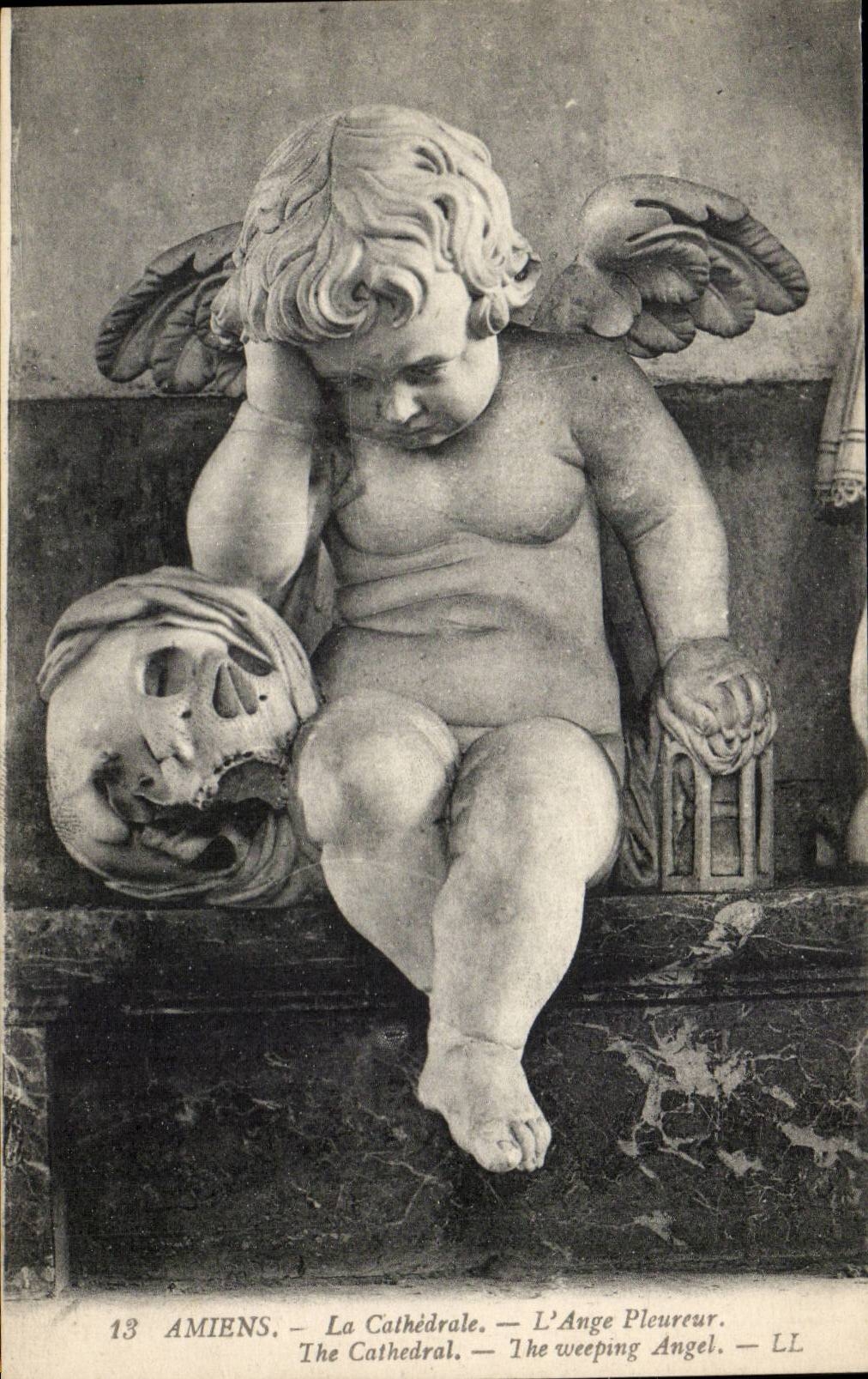 Amiens CPA the cathedral the whining angel