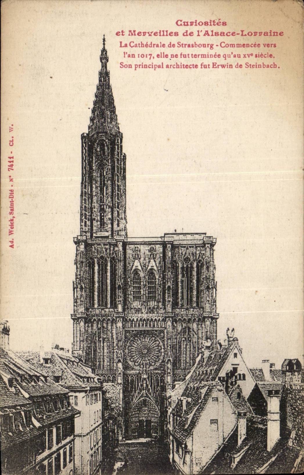 Strasbourg - Strassburg - Curiosities and Wonders of Lorraine Alsace - the Cathedral - CPA