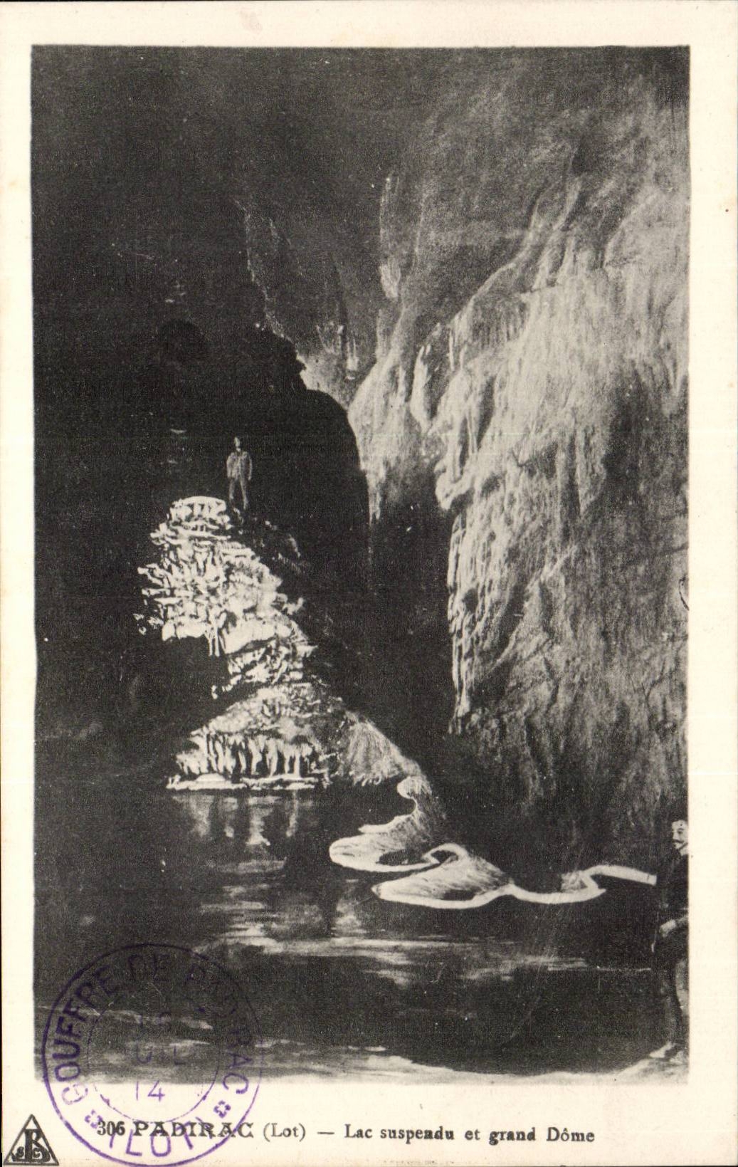 Padirac - Lac suspendu et grand Dome - CPA