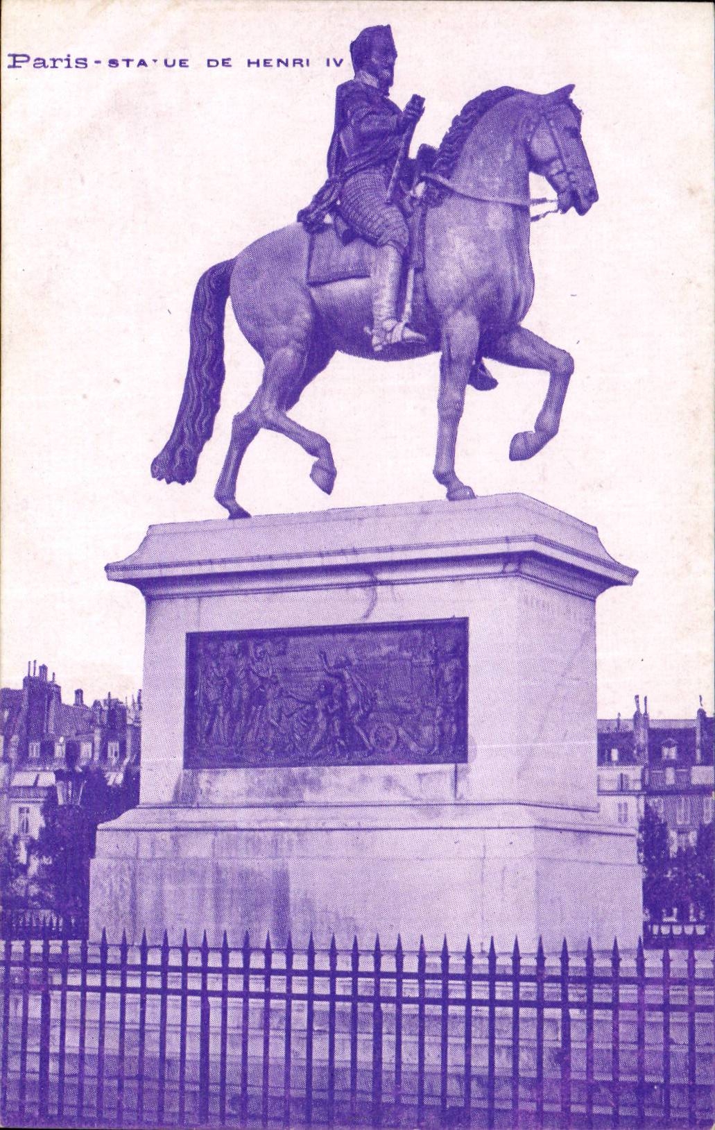 Paris 1 - Statue de Henri IV - CPA 