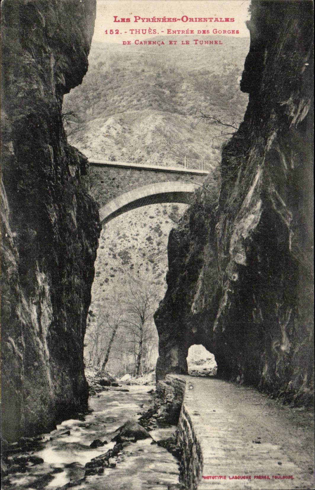 Thues - Entrance of the Falls and the Tunnel - CPA