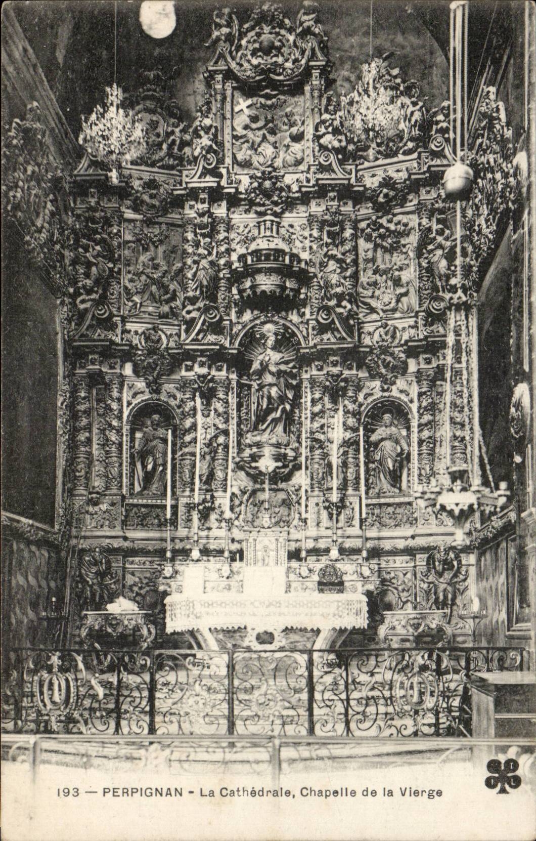 Perpignan - La Cathedrale Chapelle de la Vierge - CPA 