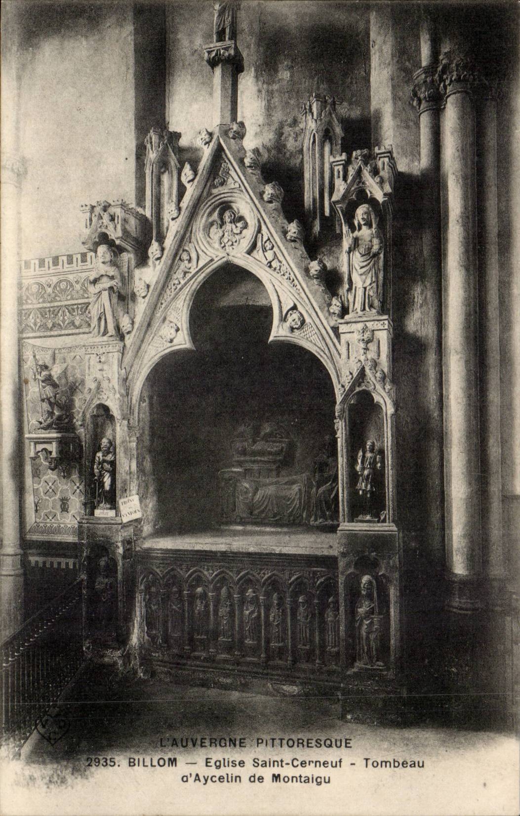 Billom - Church Saint Cerneuf - Tomb of Aycelin de Montaigu - CPA