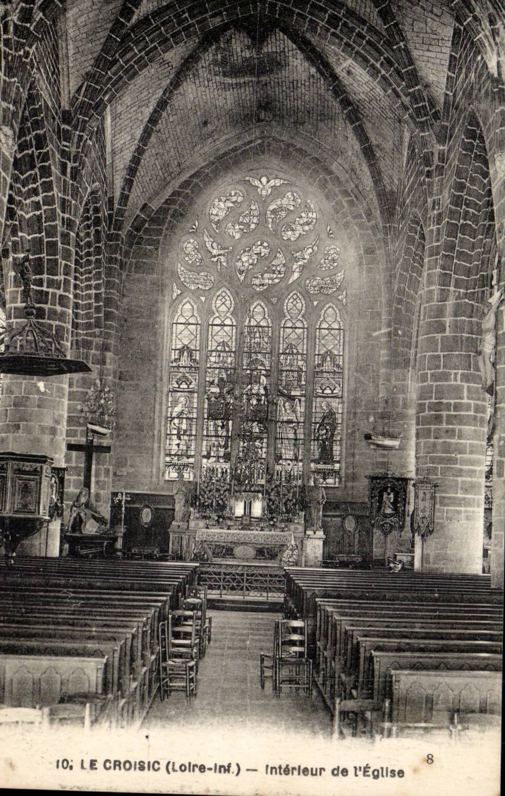 Croisic - Interior of the Church - CPA
