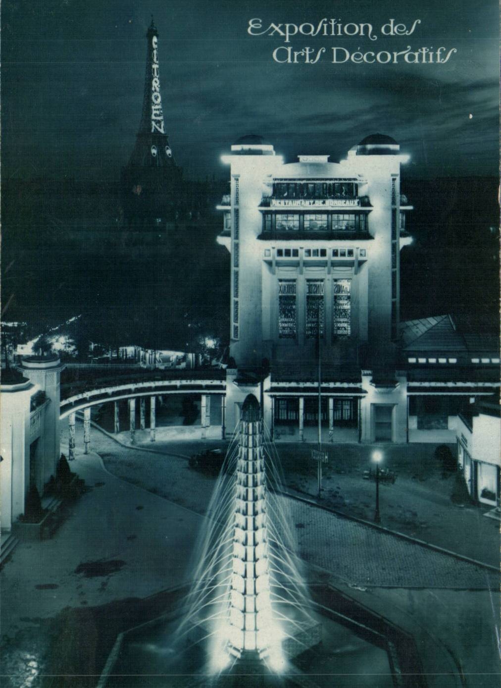 Paris 7 - The Eiffel Tower - Fair of Decorative Arts - CPA