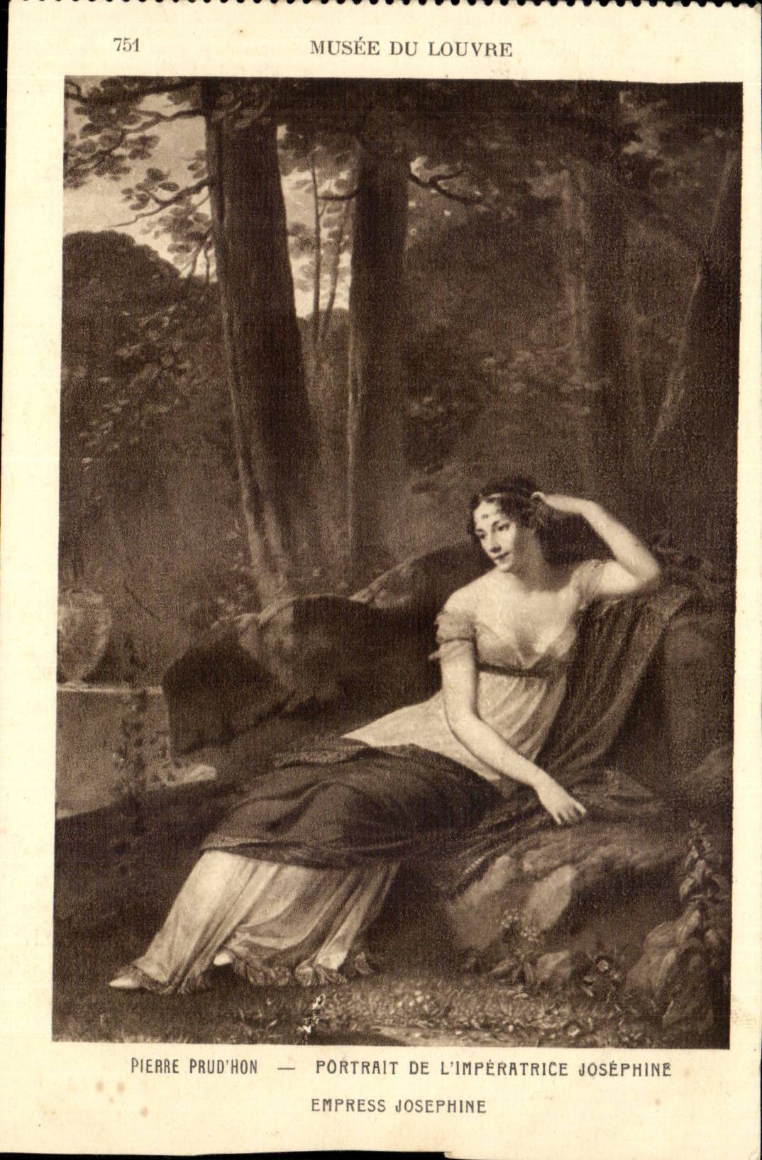 Paris 1 - Musee du Louvre - Pierre Prudhon - Portrait de L'Imperatrice Josephine - CPA 