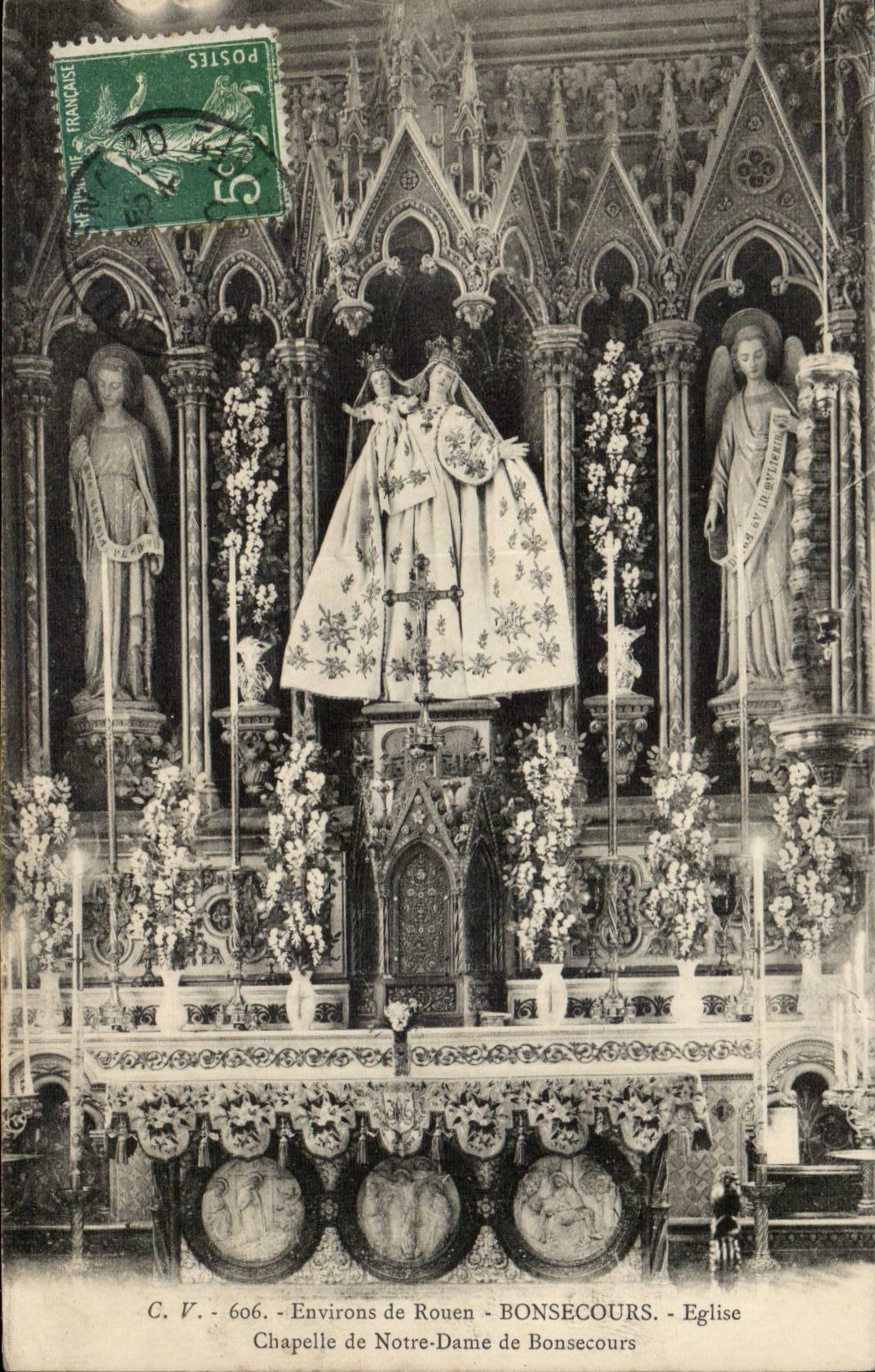 Surroundings of Rouen Consecours CPA Church (vault of Notre Dame of bonsecours)