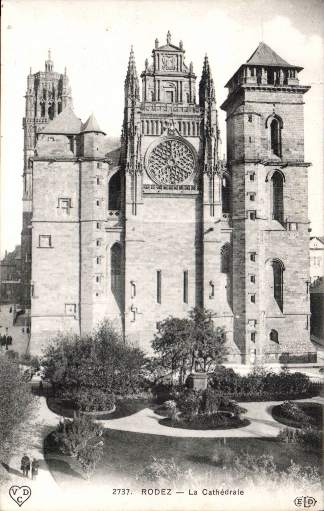 Rodez - the Cathedral - CPA