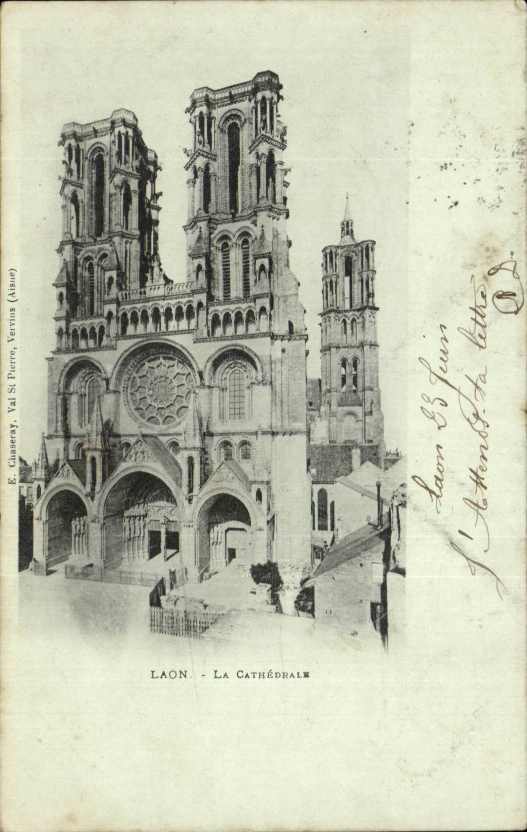 Laon - the Cathedral - CPA