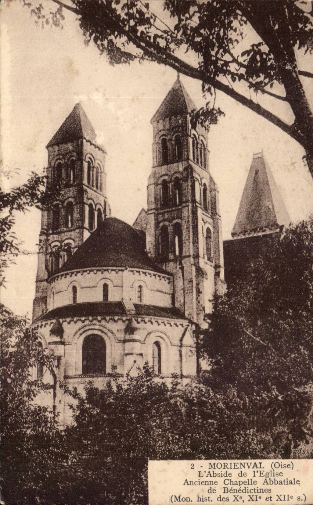 Morienval - the Apse of the Church - CPA