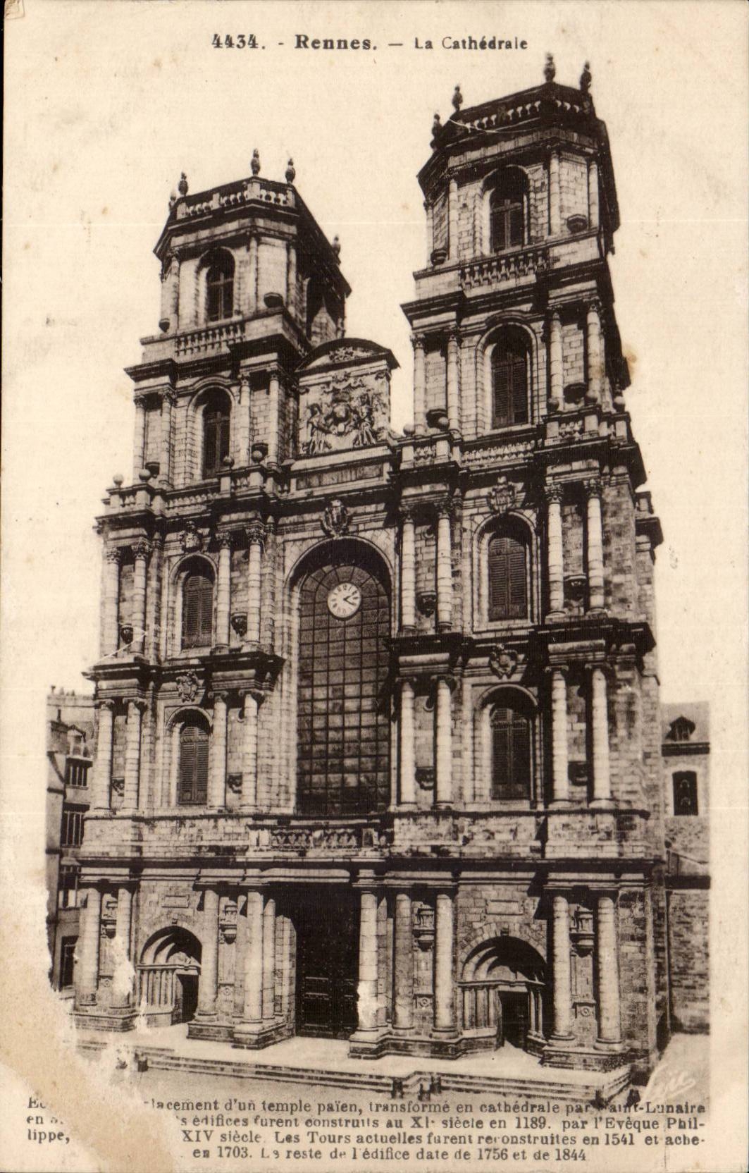Rennes - La Cathedrale - CPA 