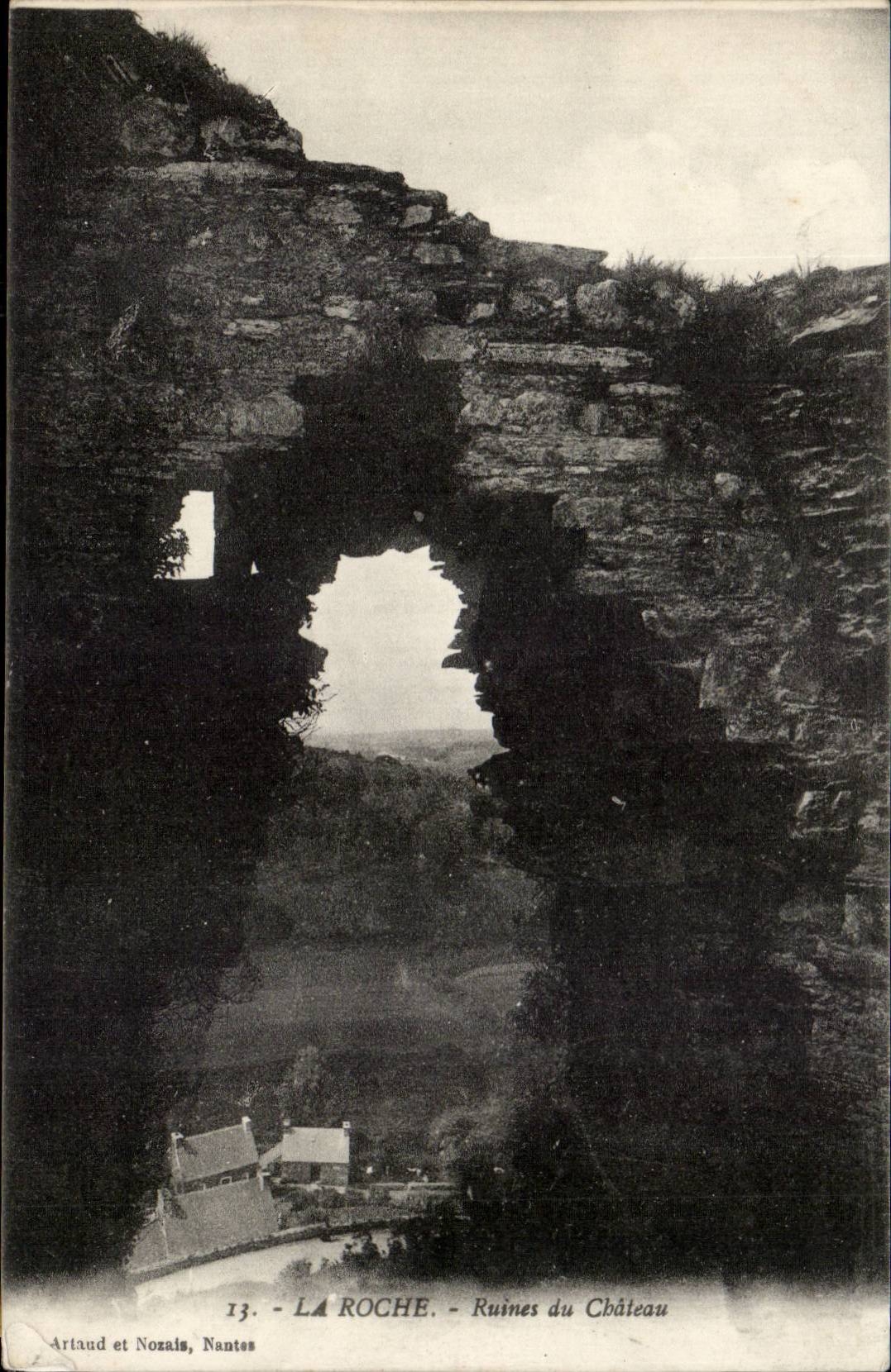 Suisse - Schweiz - La Roche - Ruines du Chateau - CPA