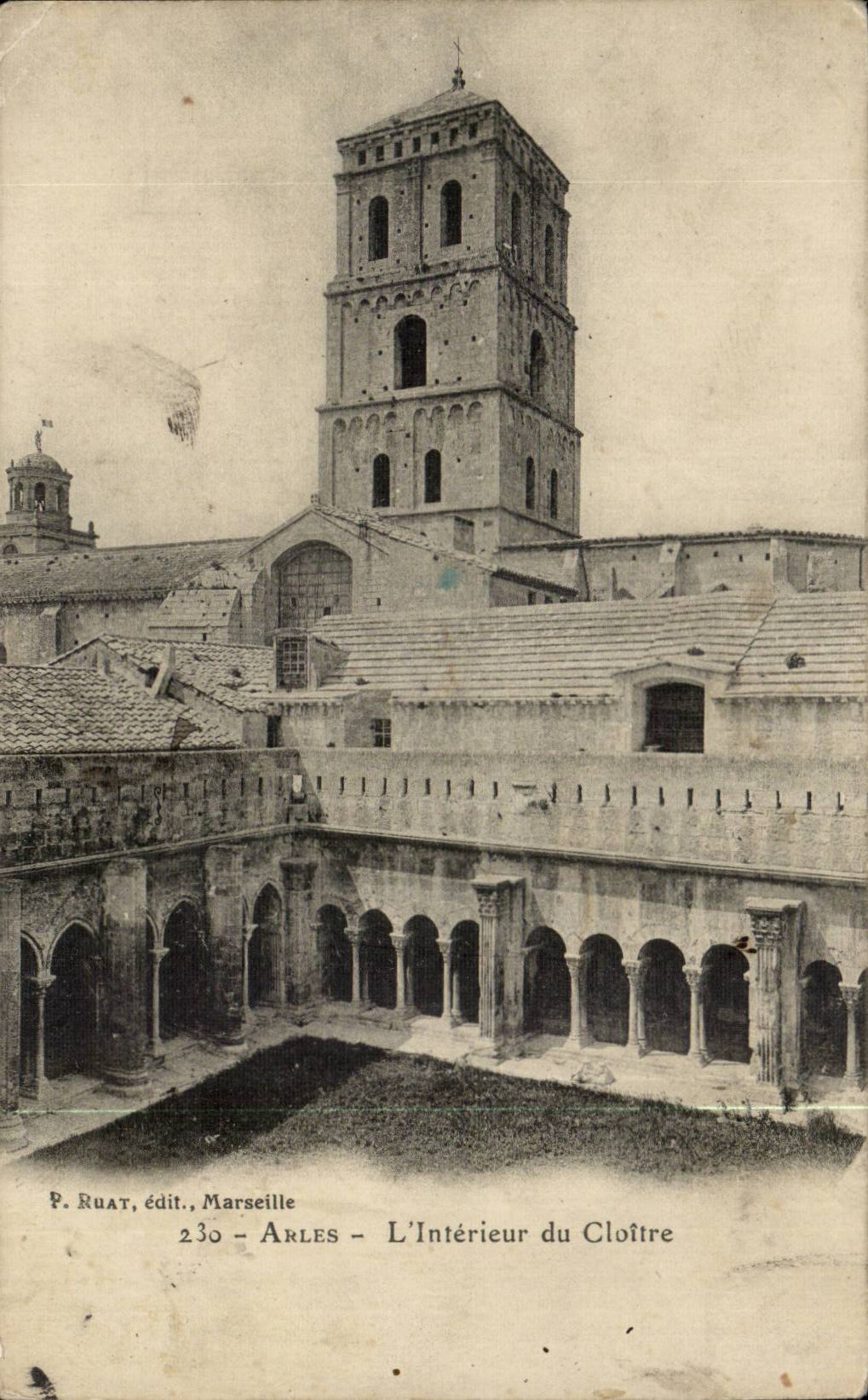 Arles CPA the interior one of the cloister