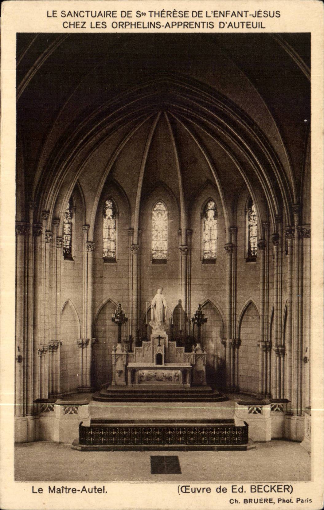 CPA the sanctuary of co Therese of Main the Jesus child furnace bridge Orphans apprentices of Auteuil