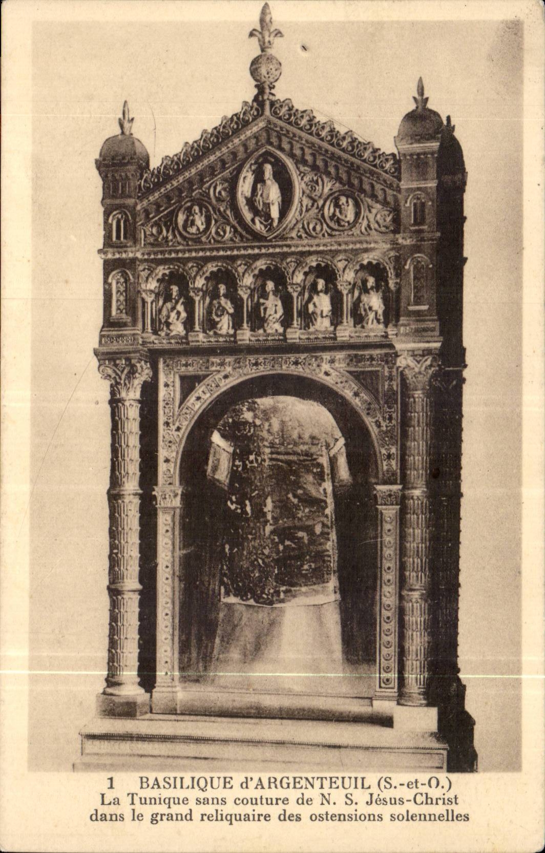 CPA Basilica of Argenteuil Tunic without seam of NS Jesus Christ