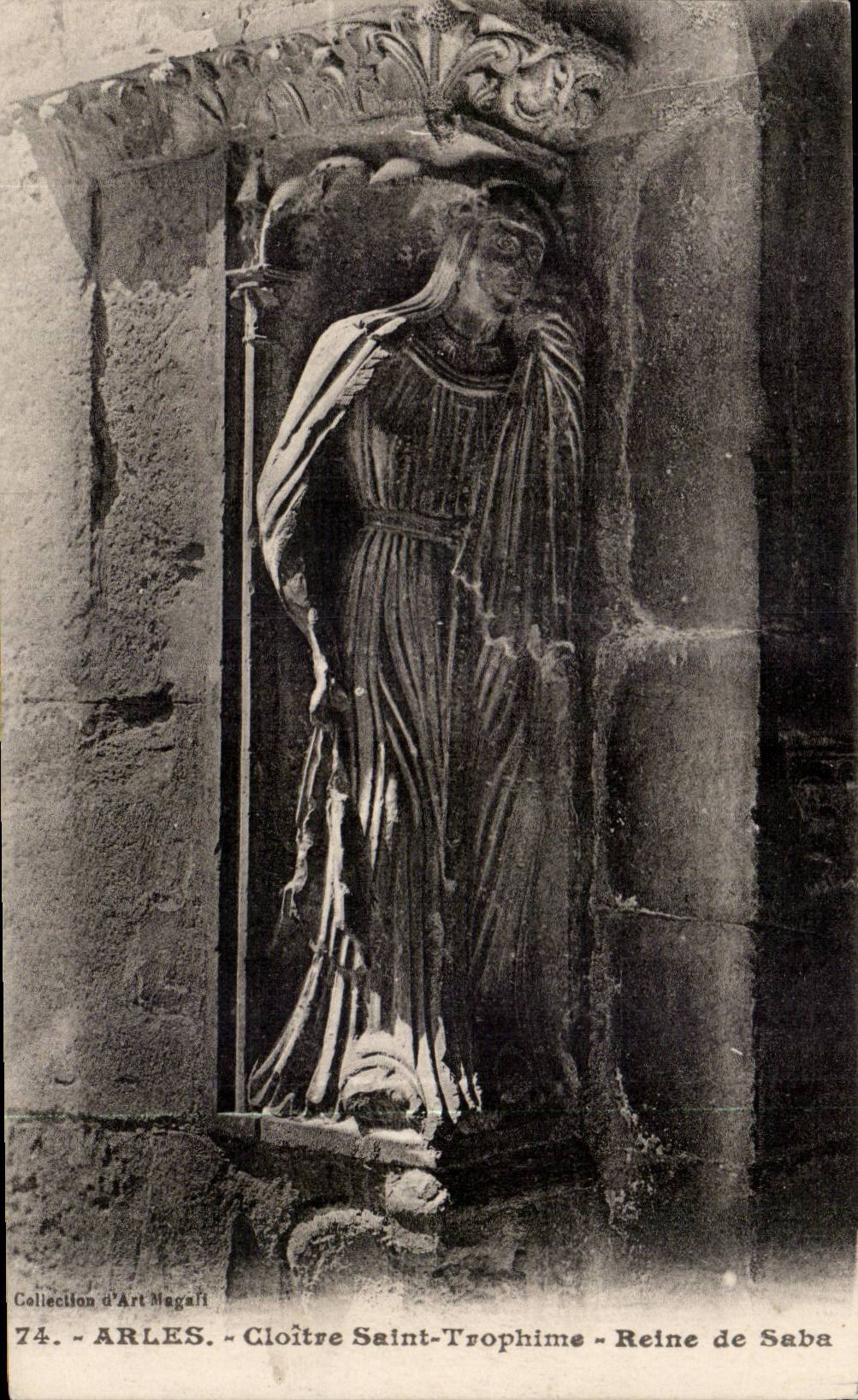 Arles CPA Cloister Saint Trophime Queen of Sheba