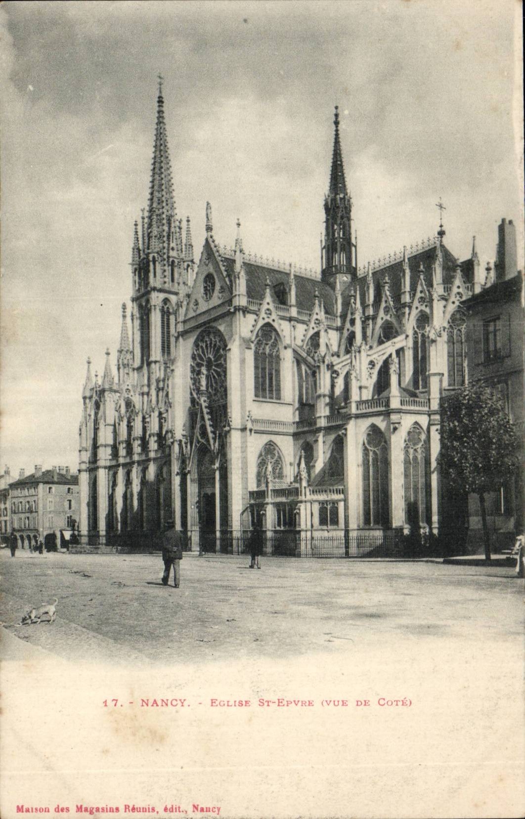Nancy CPA Eglise St Epvre (vue de cote)