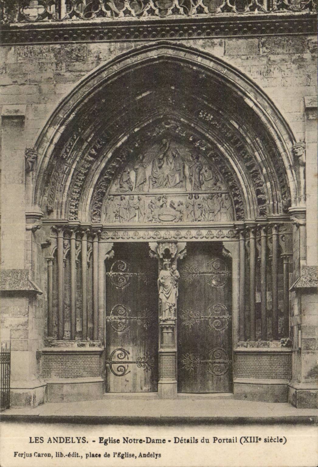 Andelys CPA Church Notre Dame Details of the gate