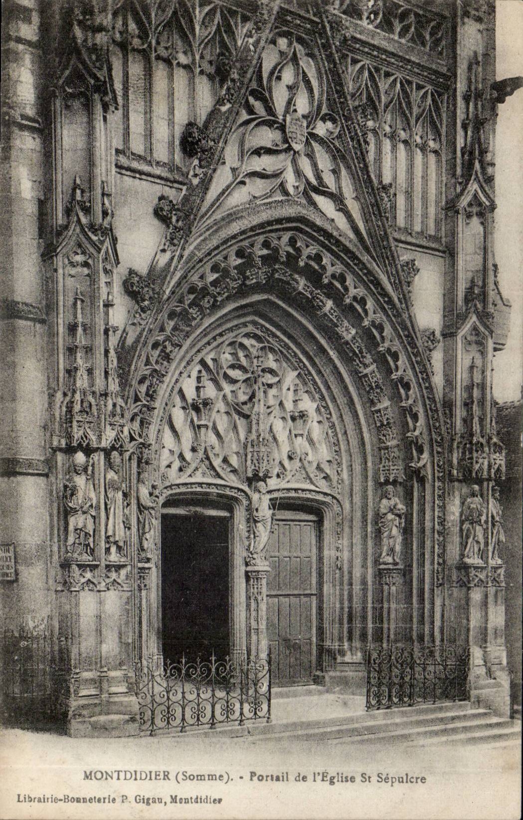 Montdidier CPA Gate of the church St Sepulchre