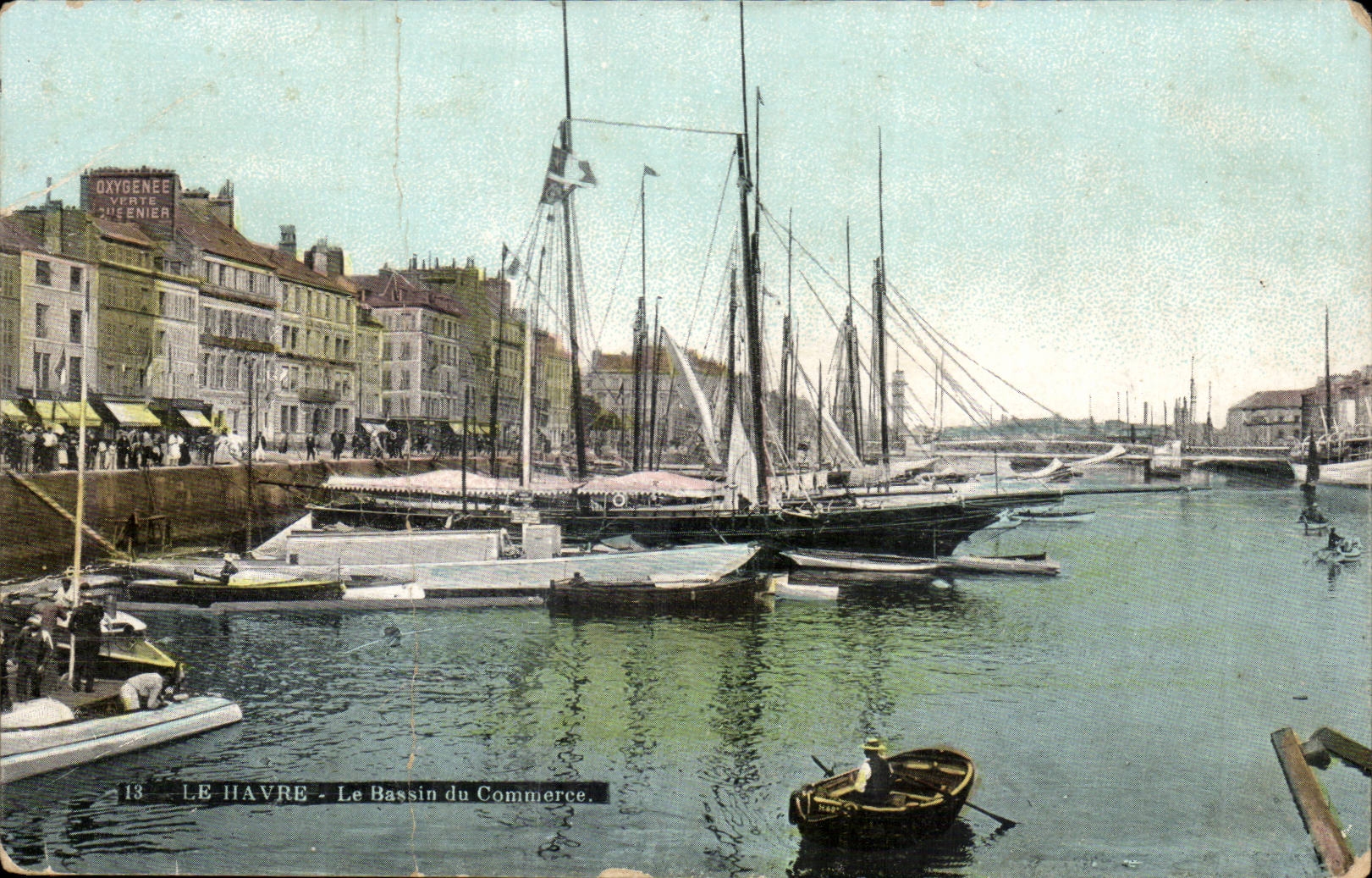 Le Havre - Basin of Trade - fold - CPA