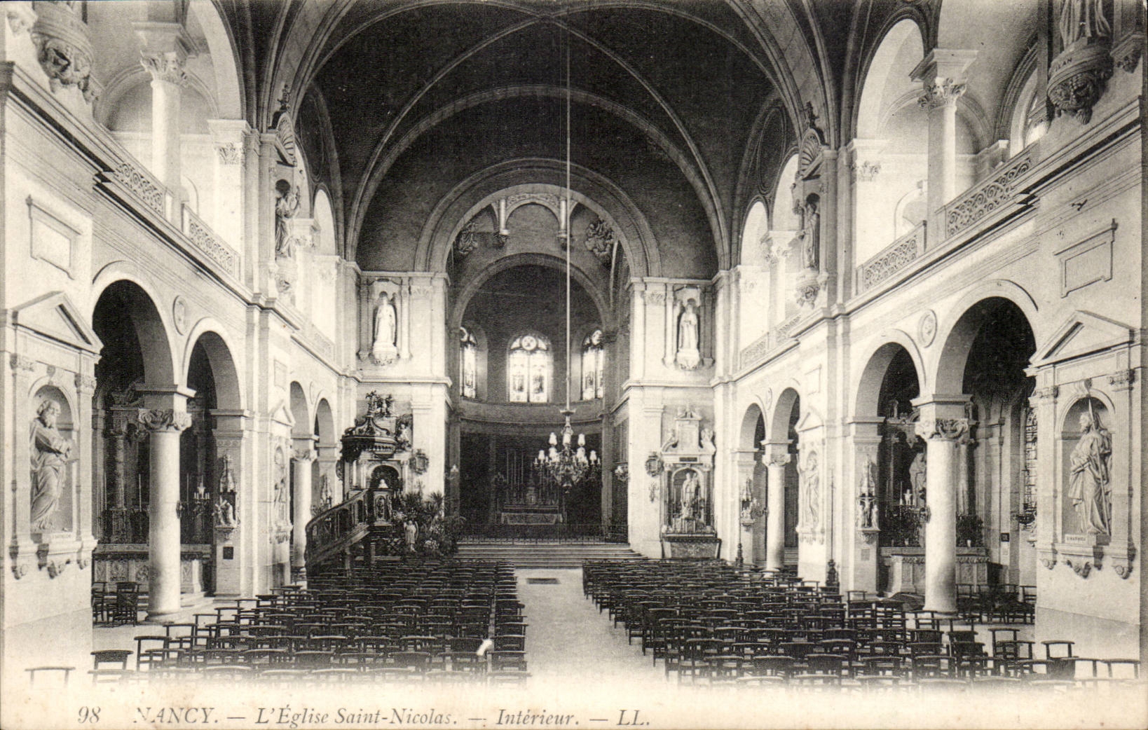 Nancy cPA Eglise Saint Nicolas interieur