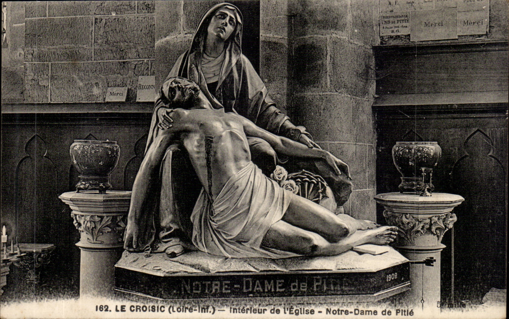 Interior CRoisic CPA of the church Notre Dame de Pitie