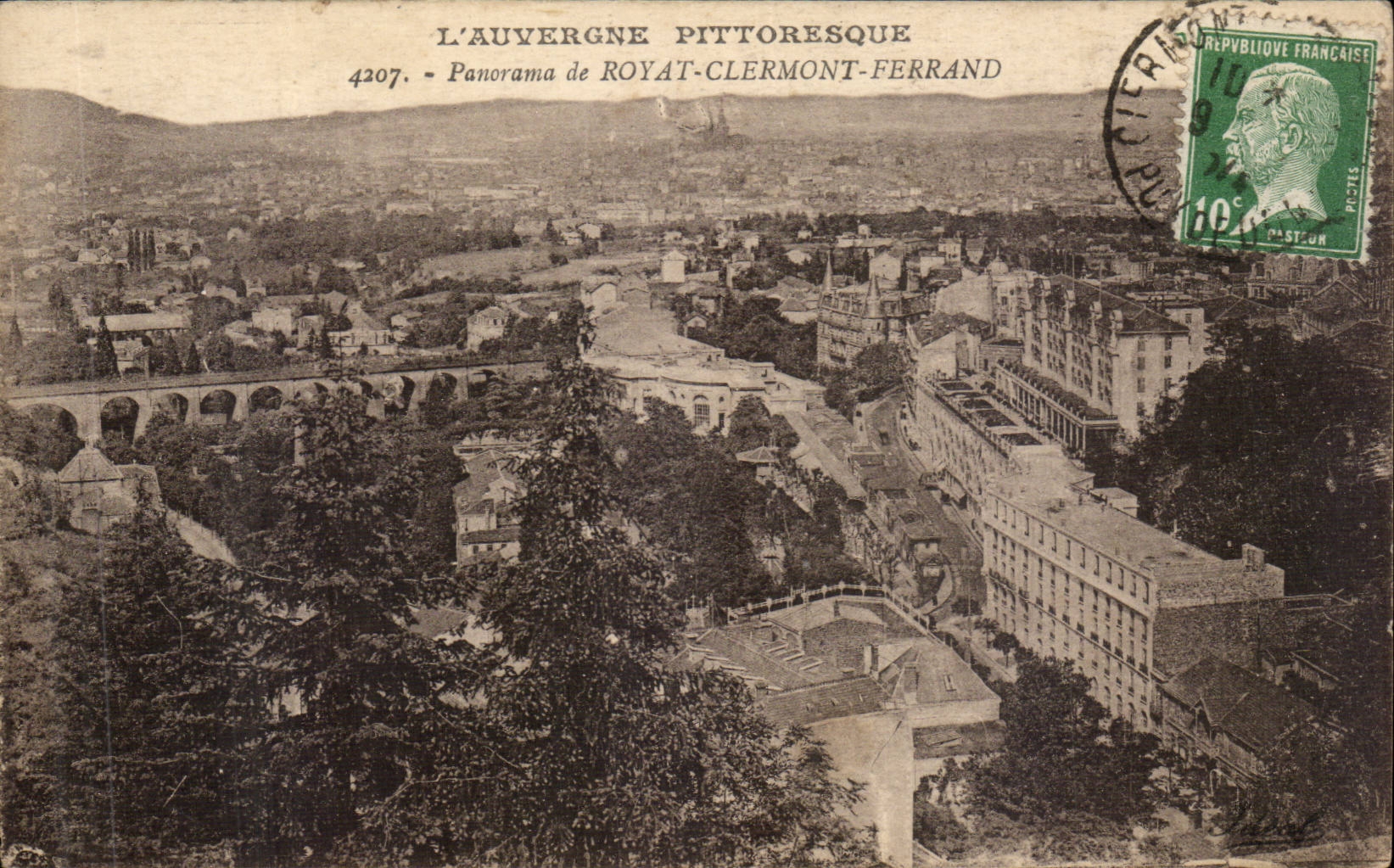 Auvergne CPA Panorama of Royat Clermont Ferrand