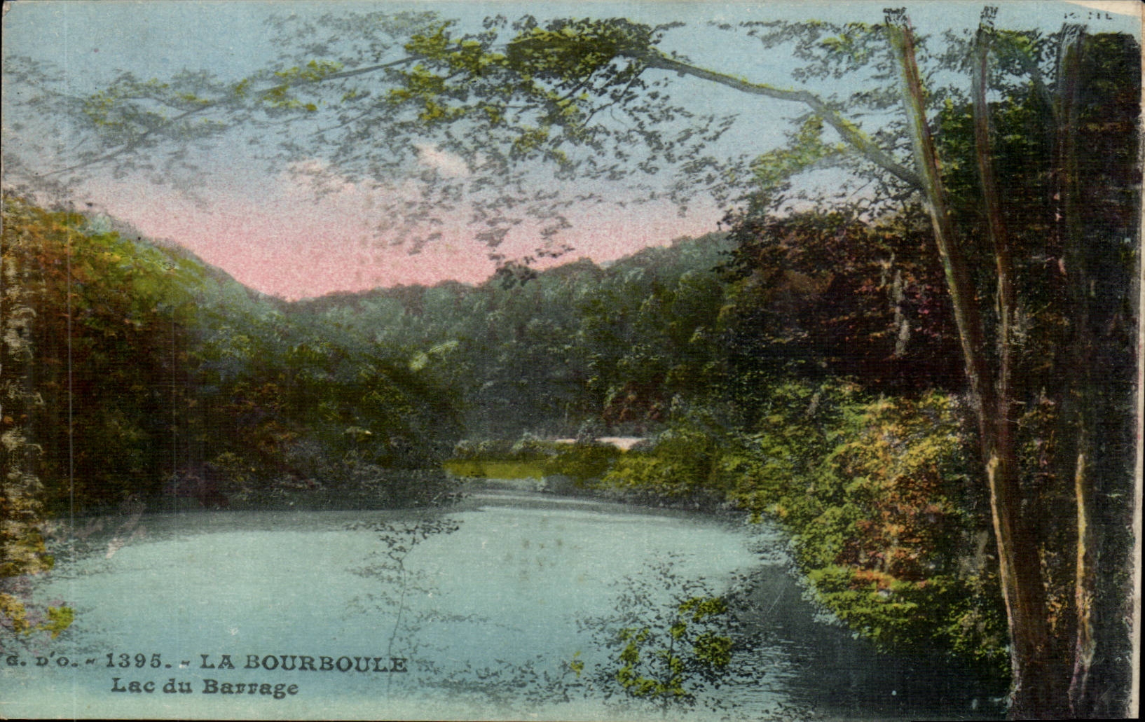 Bourboule CPA Lake of the stopping