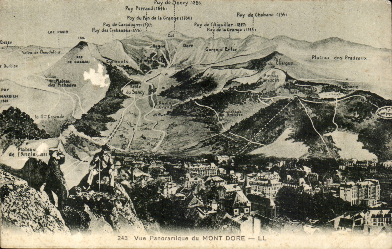 CPA Panoramic View of the Mount Gilds