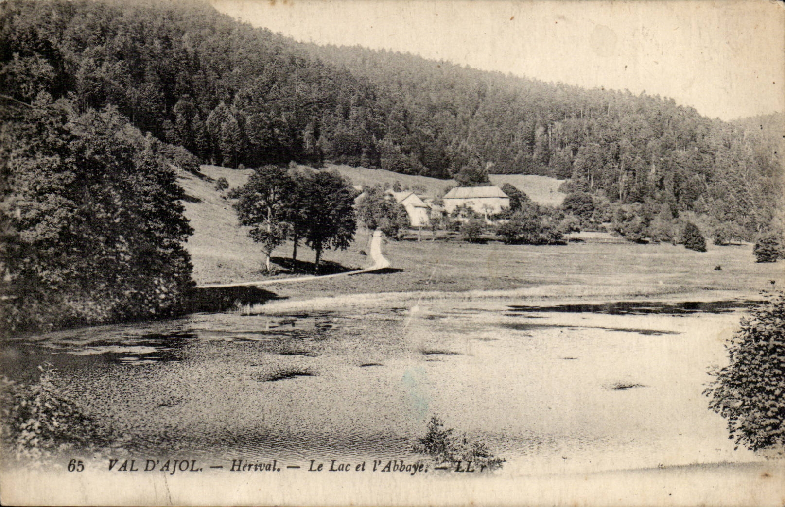 Valley of Ajol CPA Herival the lake and the abbey
