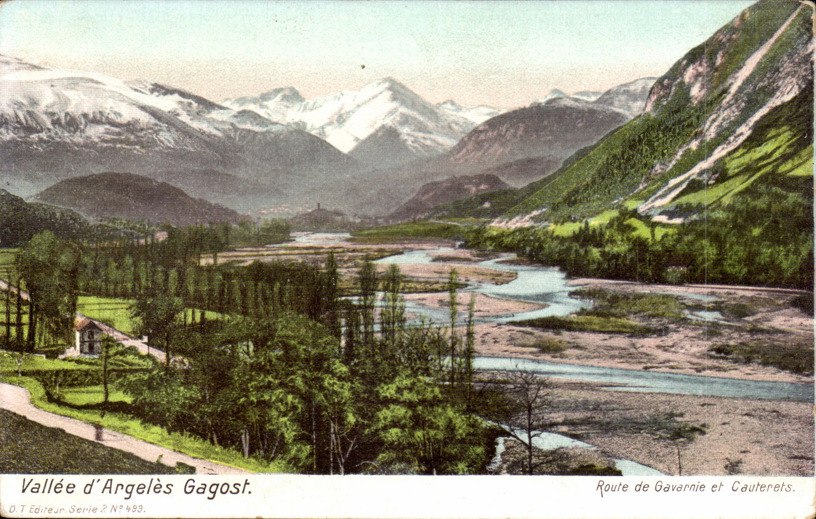 CPA Valley of aRgeles Gagost Road of Gavarnie and Cauterets