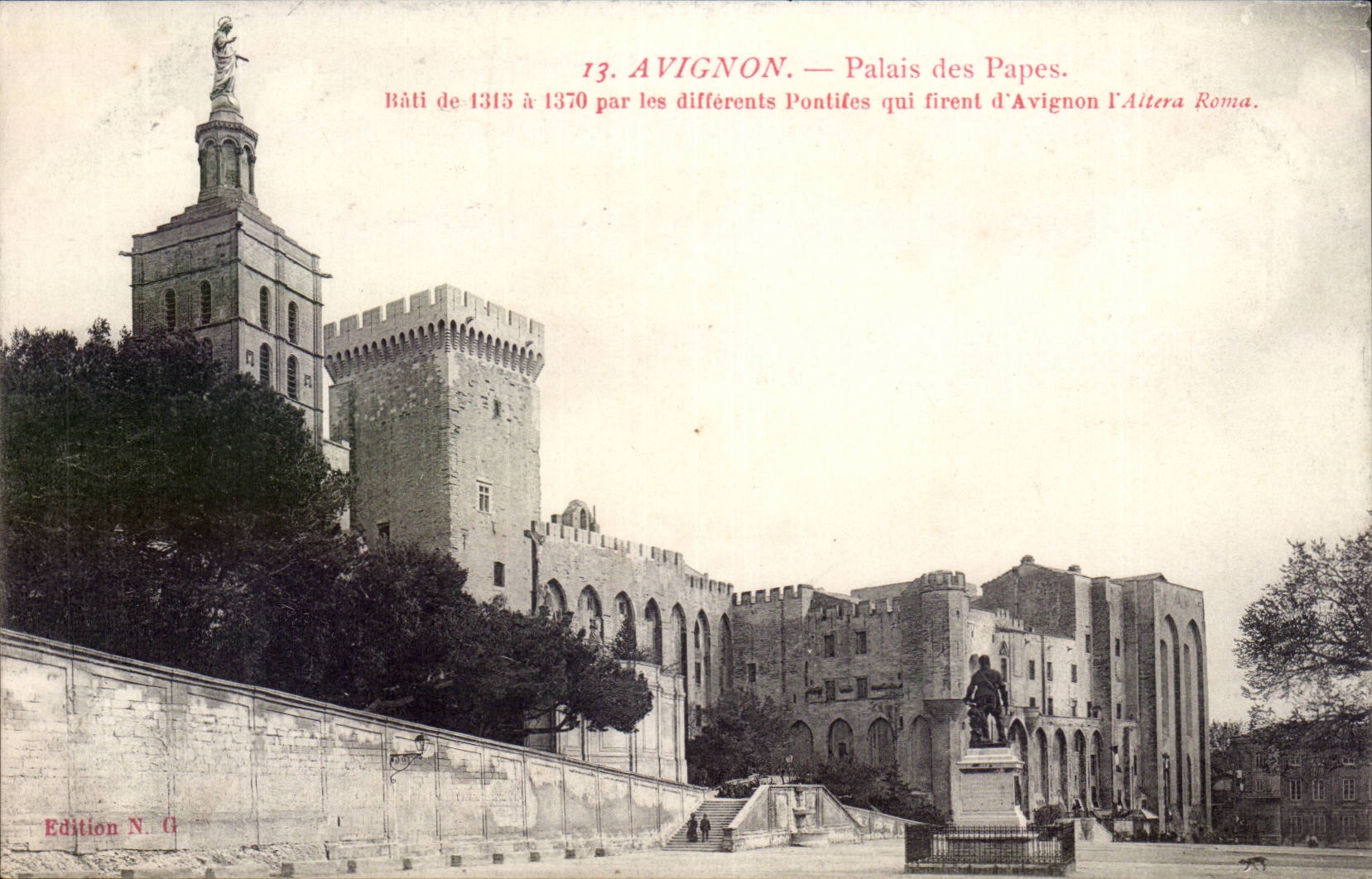 Avignon CPA Le palais des papes 