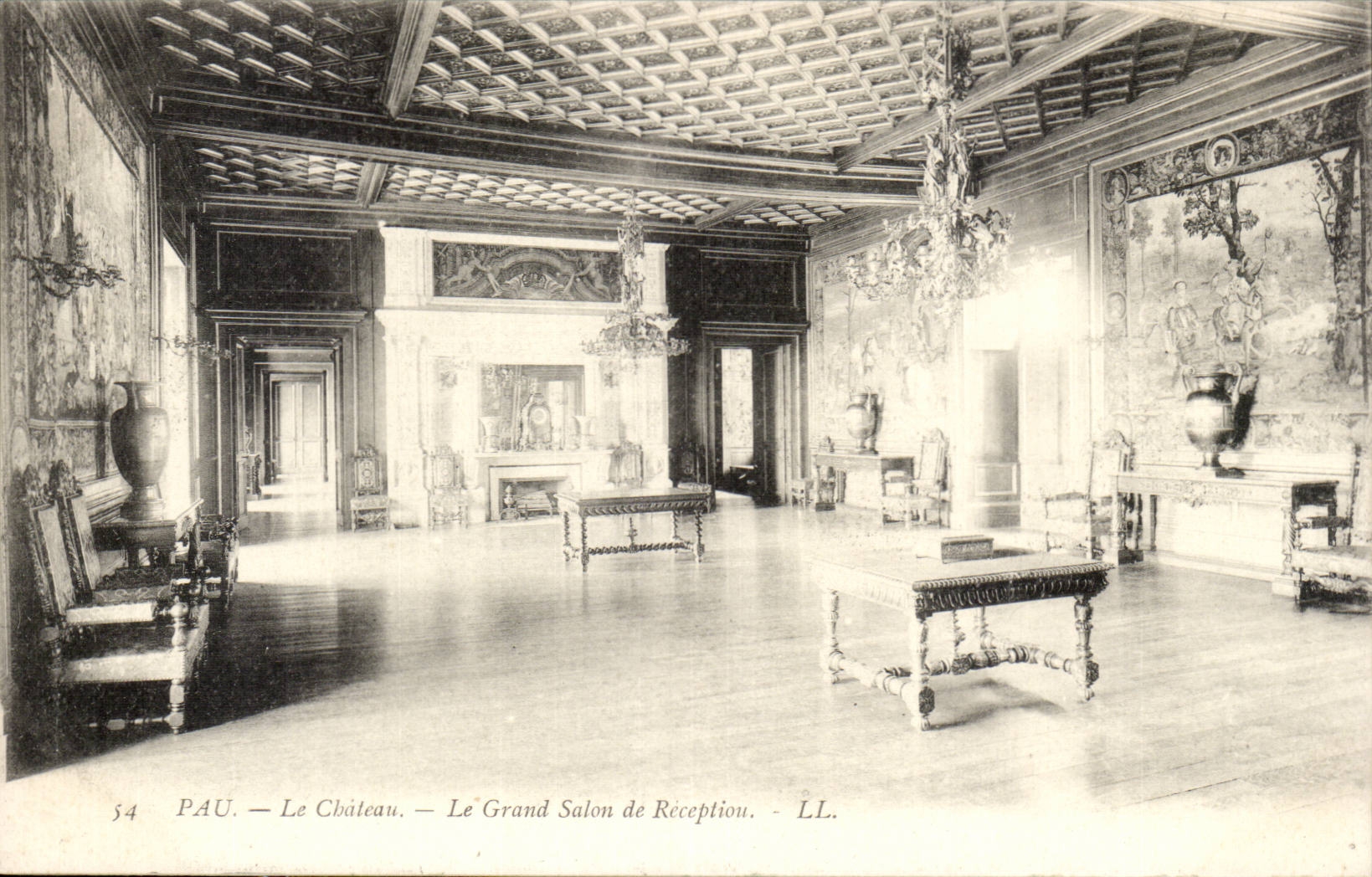 Pau CPA Le chateau Le grand salon de reception