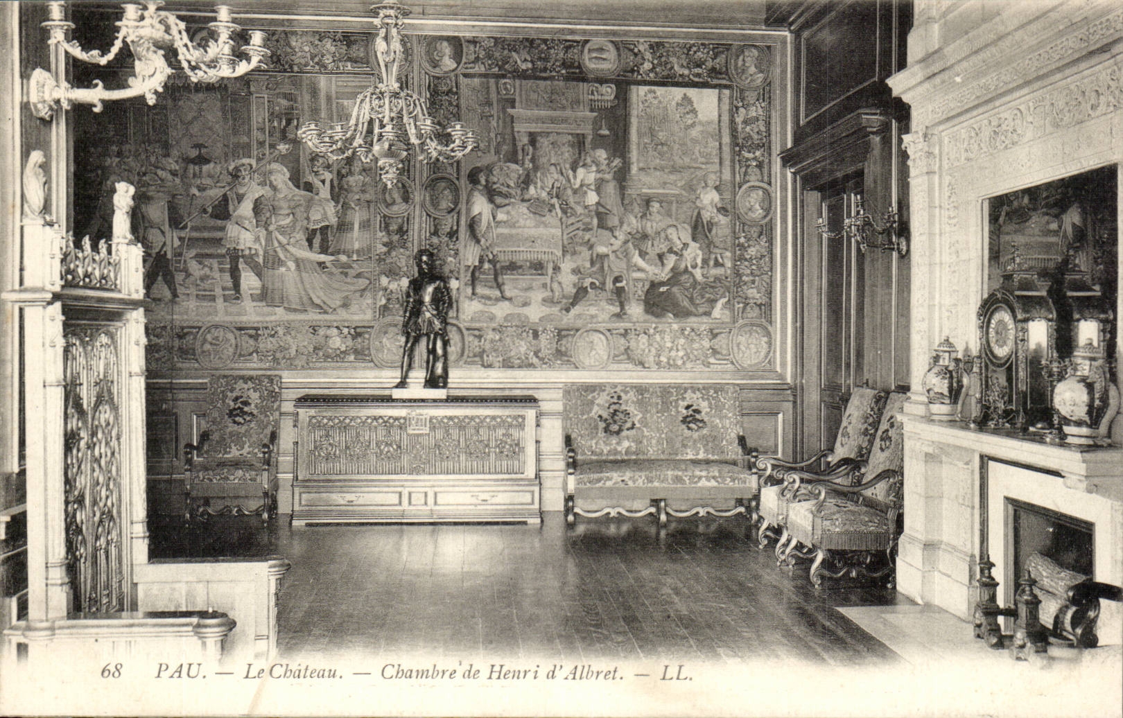 Pau CPA Le chateau Chambre de Henri d'Albret