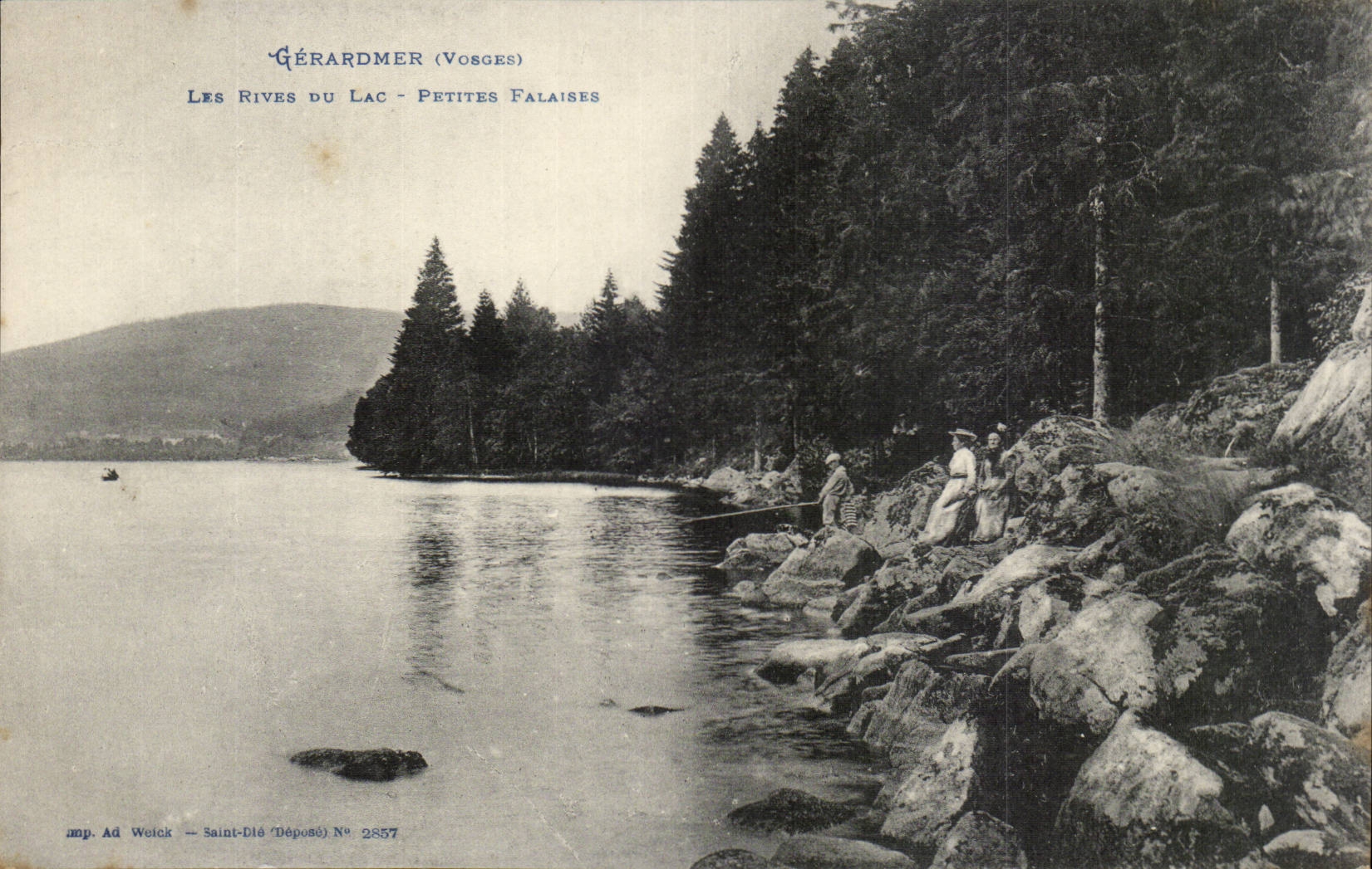 Gerardmer CPA banks of the lake Small cliffs (sinning)