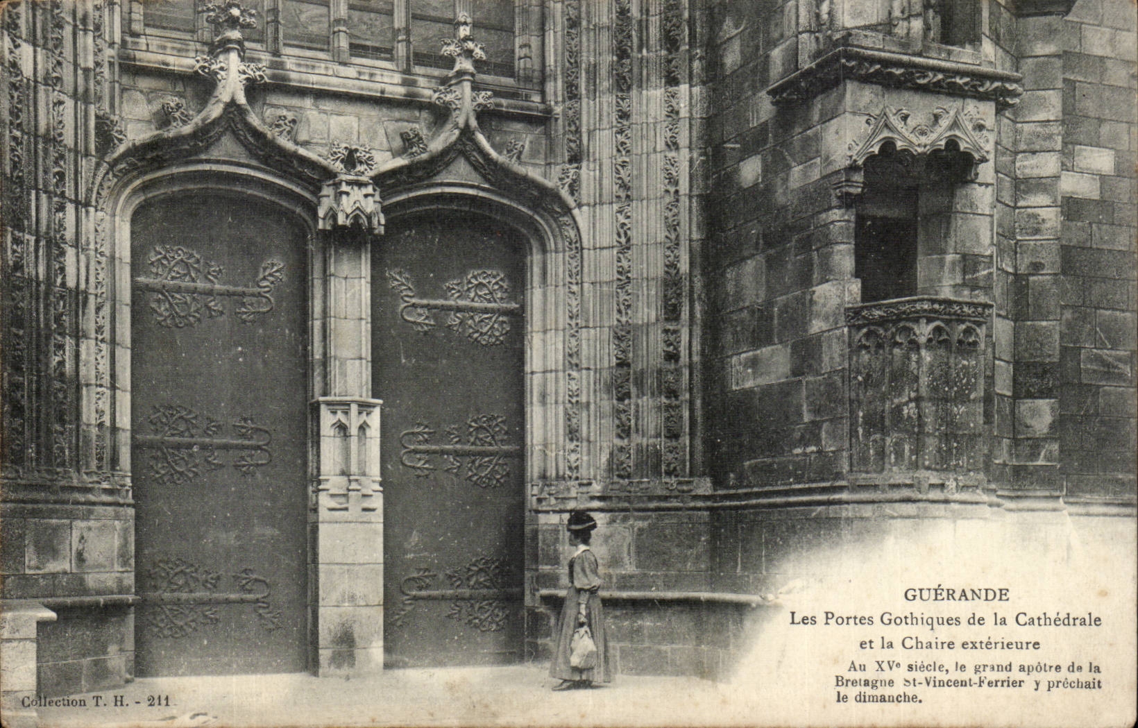 Guerande CPA gotische Turen der Kathedrale und der externen Kanzel